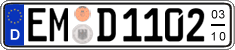 German license plate, Seasonal plates