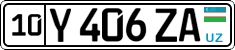 License plate of Uzbekistan, Private owners