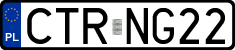 License plates of Poland, Regular car plates