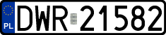 License plates of Poland, Regular car plates