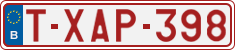 License plate of Belgium, Regular plates (2010)