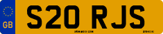 License plate of the United Kingdom, 1983 year system