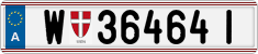 License plate of Austria, Regular plates