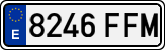 License plates of Spain, Ordinary (2000)
