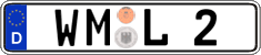 German license plate, Regular plates