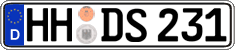 German license plate, Regular plates