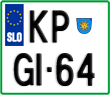 License plate of Slovenia, Motorcycles