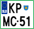 License plate of Slovenia, Motorcycles