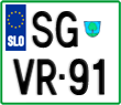 License plate of Slovenia, Motorcycles