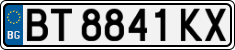 License plate of Bulgaria, Cars
