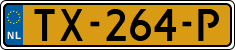 License plate of the Netherlands, Cars