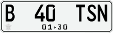 License plate of Indonesia, Regular plates