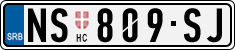 License plate of Serbia, Cars
