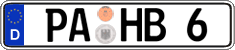German license plate, Regular plates