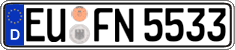 German license plate, Regular plates