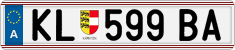 License plate of Austria, Regular plates