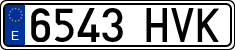 License plates of Spain, Ordinary (2000)