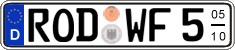 German license plate, Seasonal plates