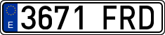 License plates of Spain, Ordinary (2000)