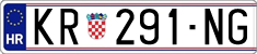 License plate of Croatia, Regular plates