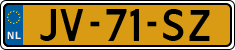 License plate of the Netherlands, Cars