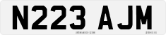 License plate of the United Kingdom, 1983 year system
