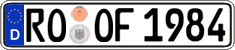 German license plate, Regular plates