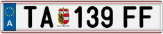 License plate of Austria, Regular plates