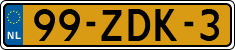 License plate of the Netherlands, Cars