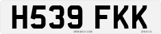 License plate of the United Kingdom, 1983 year system
