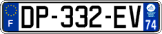 French license plate, SIV (ordinary)