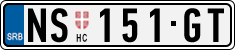 License plate of Serbia, Cars