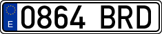 License plates of Spain, Ordinary (2000)