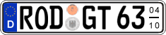 German license plate, Seasonal plates