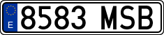 License plates of Spain, Ordinary (2000)