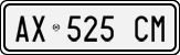 License plate of Italy, Cars (1994 year series)
