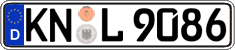 German license plate, Regular plates