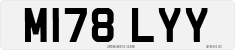 License plate of the United Kingdom, 1983 year system