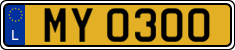 License plate of Luxembourg, 2003 year system