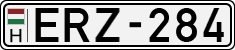 license plates of Hungary, Cars (1990)