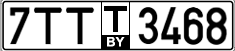 License plate Belarus, Transit plates (2004)