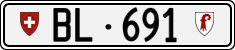 License plate of Switzerland, Cars