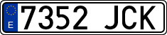 License plates of Spain, Ordinary (2000)