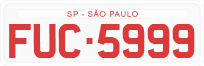 License plate of Brazil, Driving school (1990)