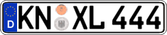 German license plate, Regular plates