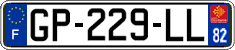 French license plate, SIV (ordinary)