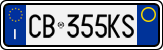 License plate of Italy, Cars (1994 year series)