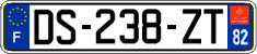 French license plate, SIV (ordinary)