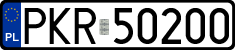 License plates of Poland, Regular car plates