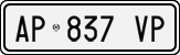 License plate of Italy, Cars (1994 year series)